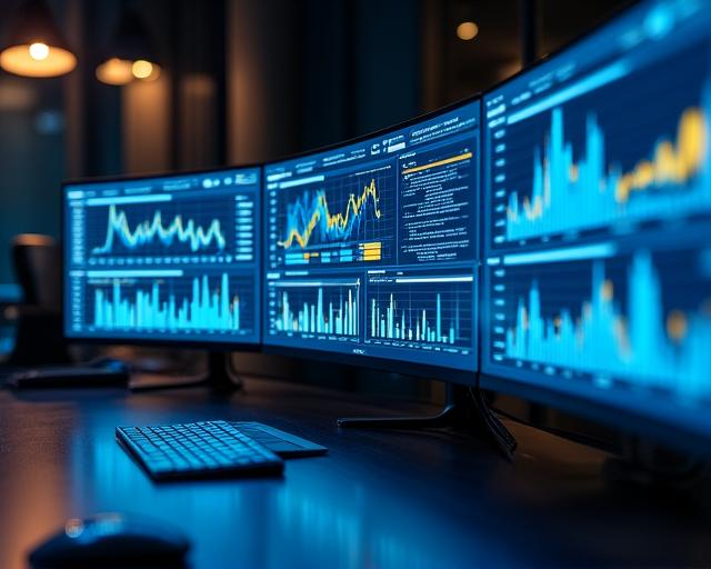 Business Intelligence Dashboard showing advanced data visualization and analytics at ScriptAIte