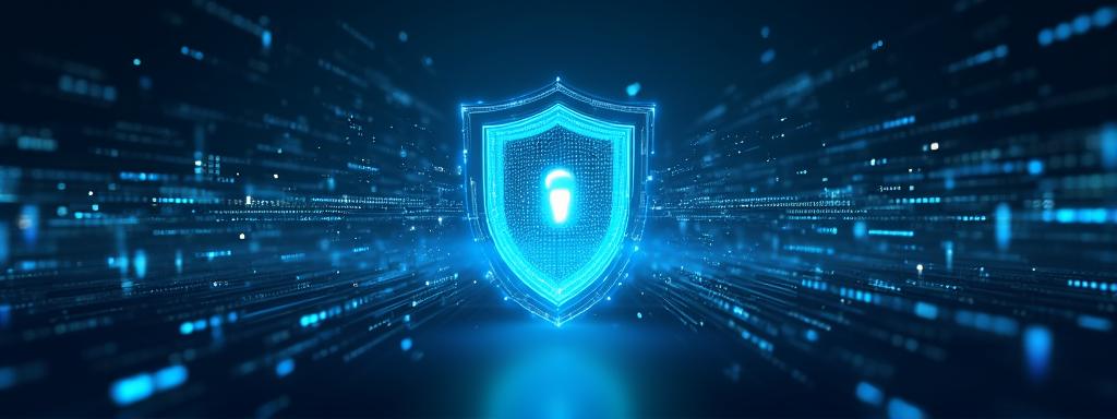 Data protection and digital security concept